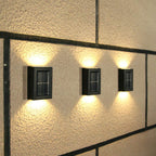 Waterproof Solar Powered Outdoor Patio Wall Decor Light (2PCS)