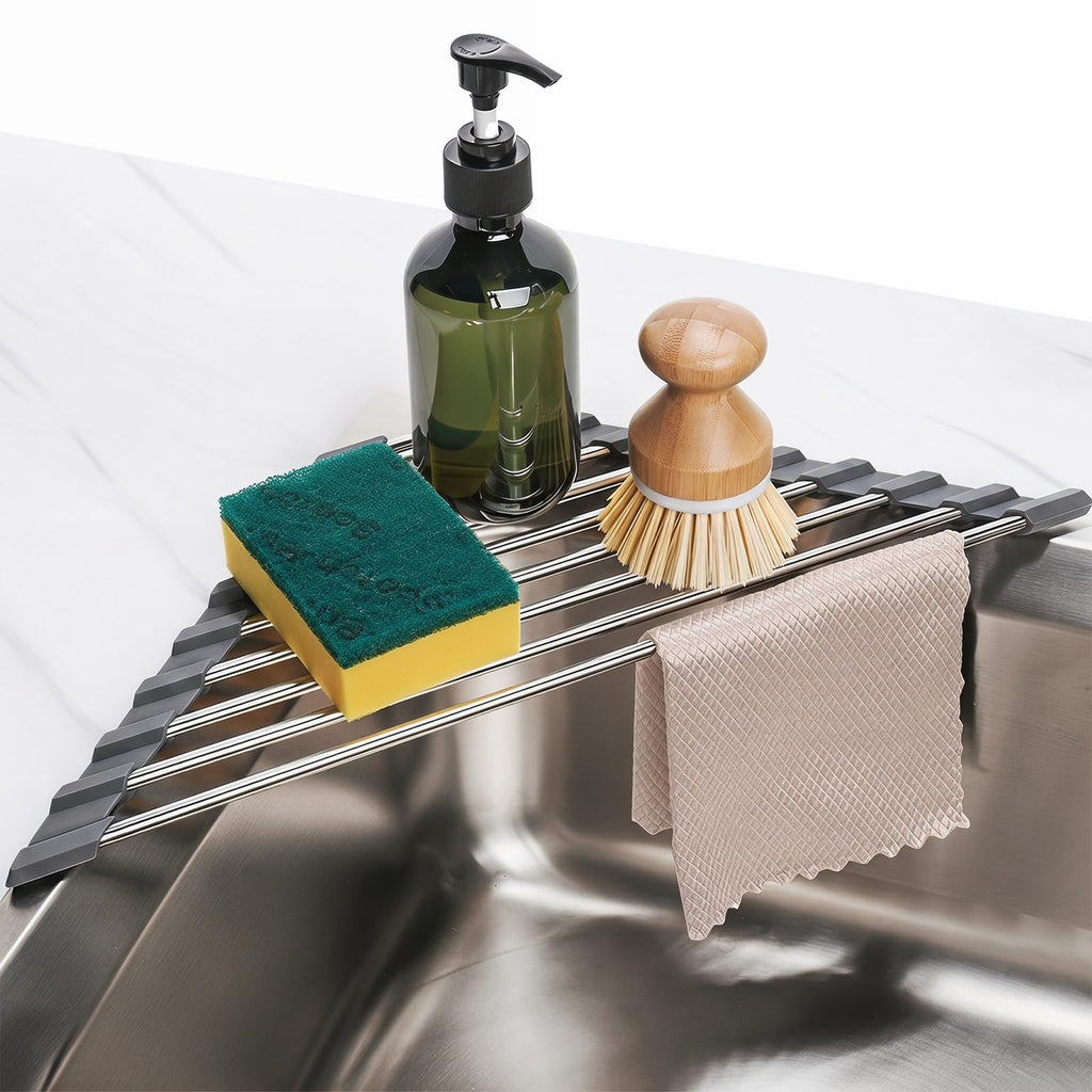 Triangle Roll-Up Dish Drying Rack