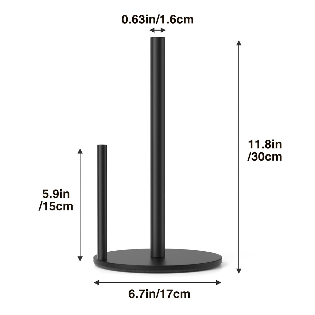 Black Stainless Steel Paper Towel Holder