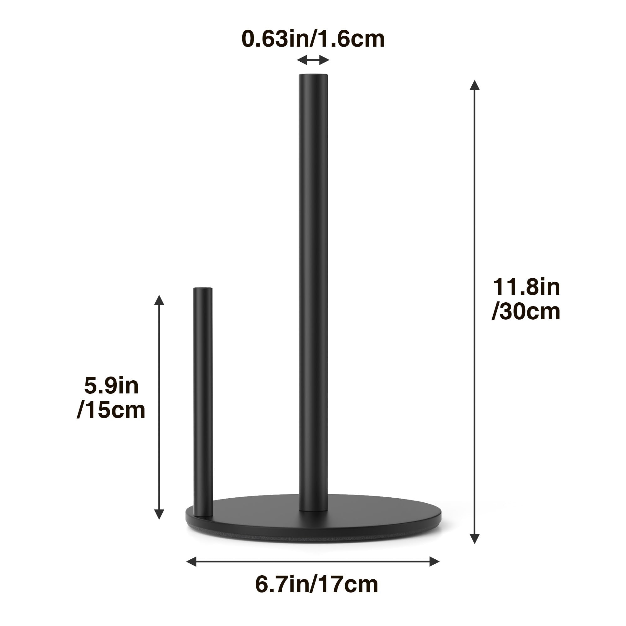Black Stainless Steel Paper Towel Holder