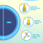 Refreshing Dog Sprinkler Pad