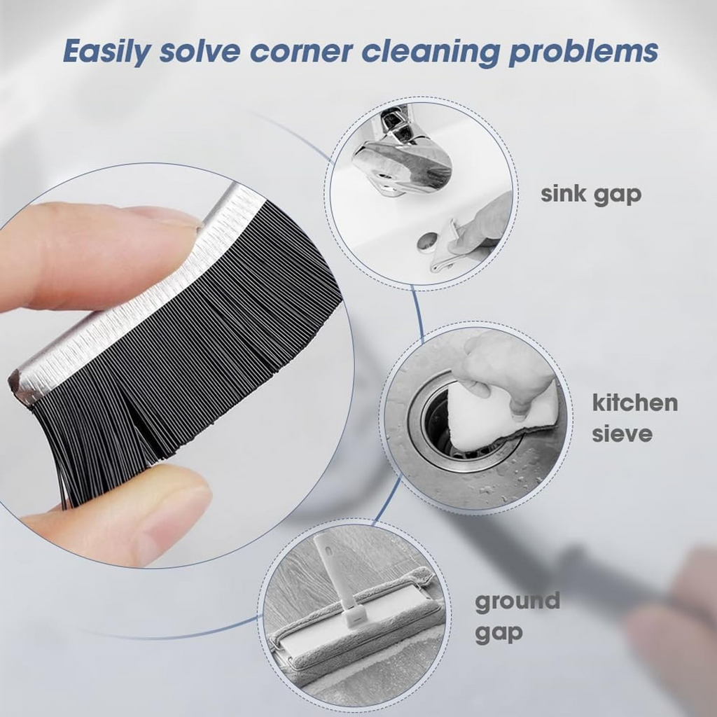 Crevice Cleaning Brush, Hard-Bristled Crevice Cleaning Brush, New Multifunctional Gap Cleaning Brush Tool