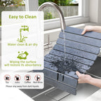 Large Stone Dish Drying Mat for Kitchen Counter