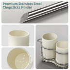 Stainless Steel Utensil Holder with Drain Tray