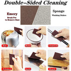 10PCS Emery Magic Cleaning Sponge Scrubber