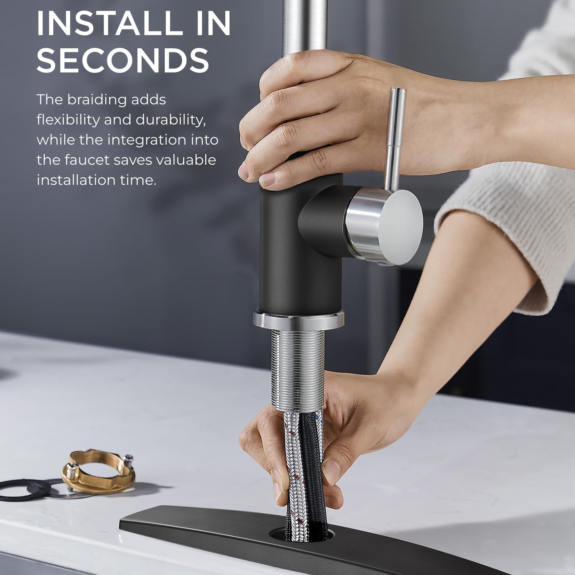 Kitchen Faucets with Pull Down Sprayer