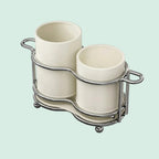 Stainless Steel Utensil Holder with Drain Tray