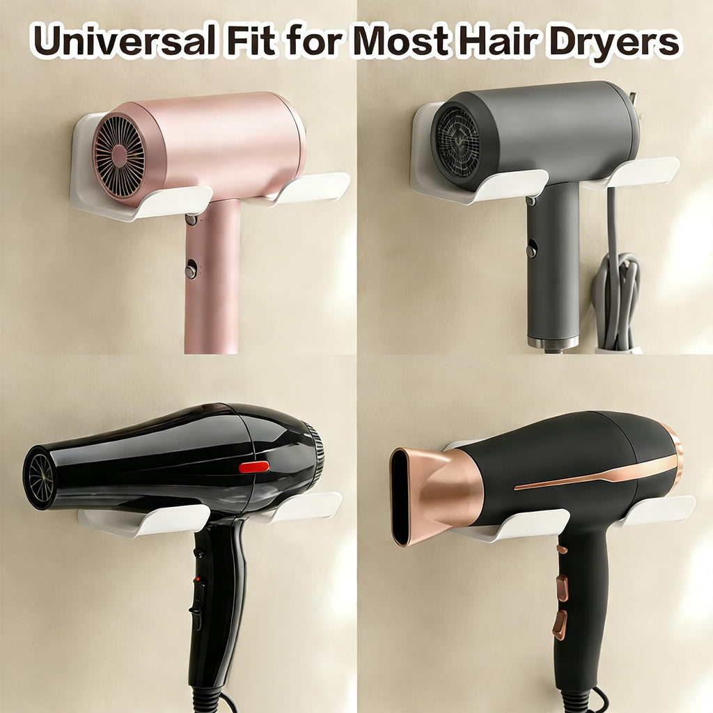 Universal Hair Dryer Holder Wall Mount (2PCS)