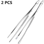 Stainless Steel Kitchen Cooking Tweezers (2pcs)