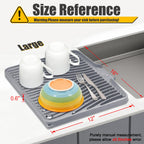 Silicone Dish Drying Mat for Kitchen Counter