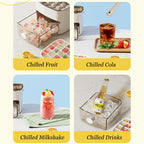 Grid Ice Cube Tray with Lid & Bin