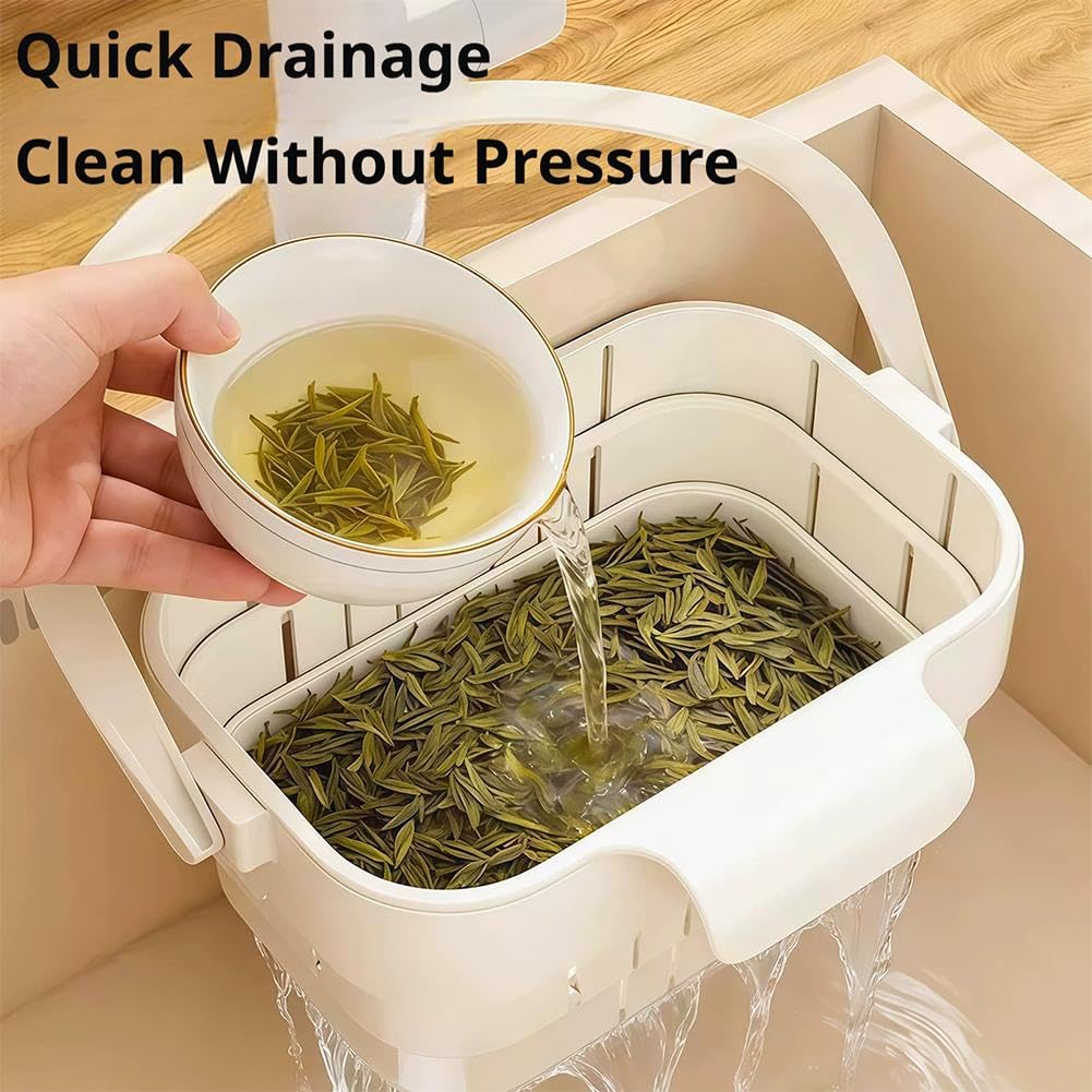 Upgrade Foldable Hanging Sink Drain Basket