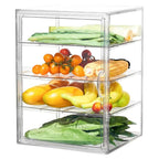 4-Tier Acrylic Bakery Display Case Bread Storage Box