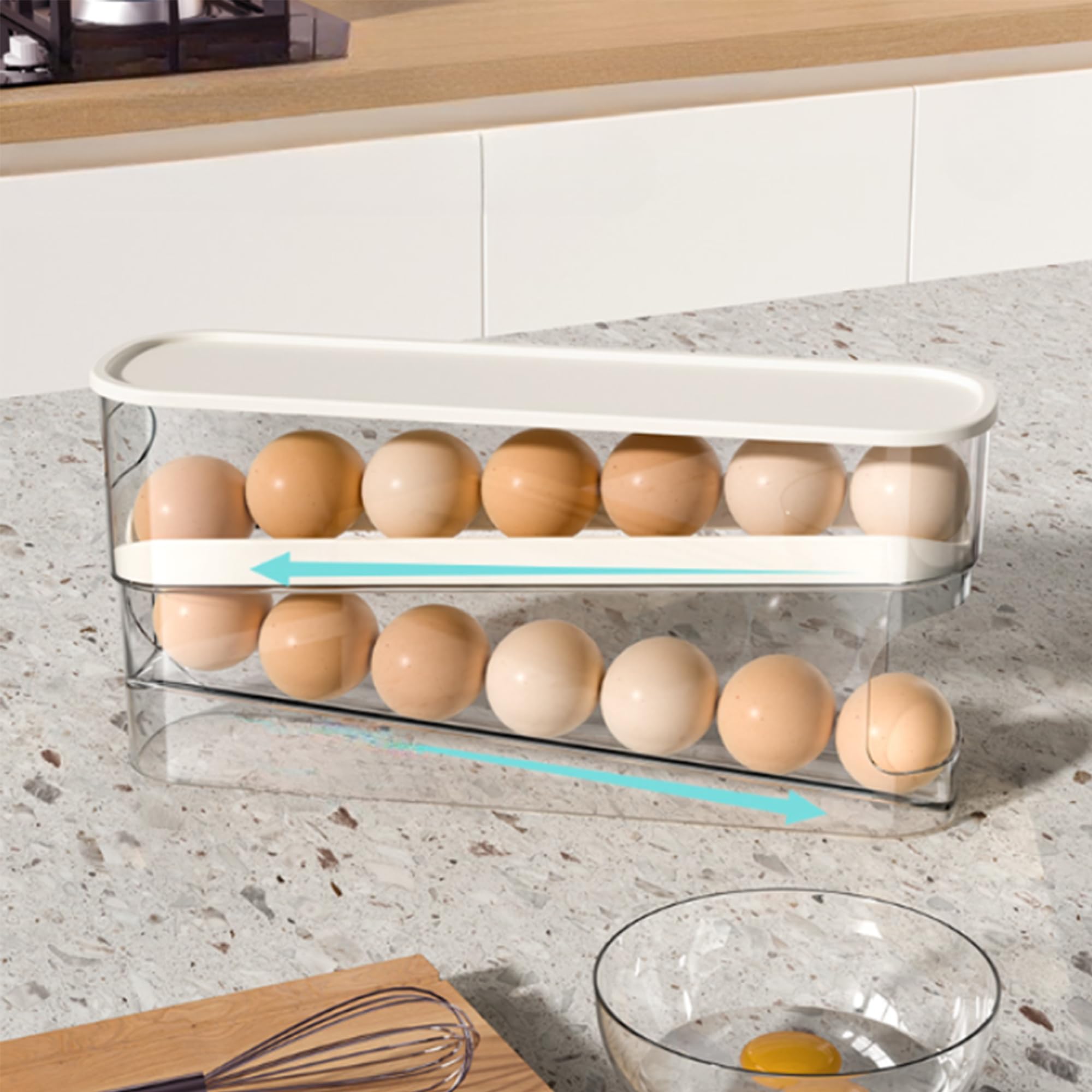 Refrigerator Eggs Dispenser Egg Organizer Holder