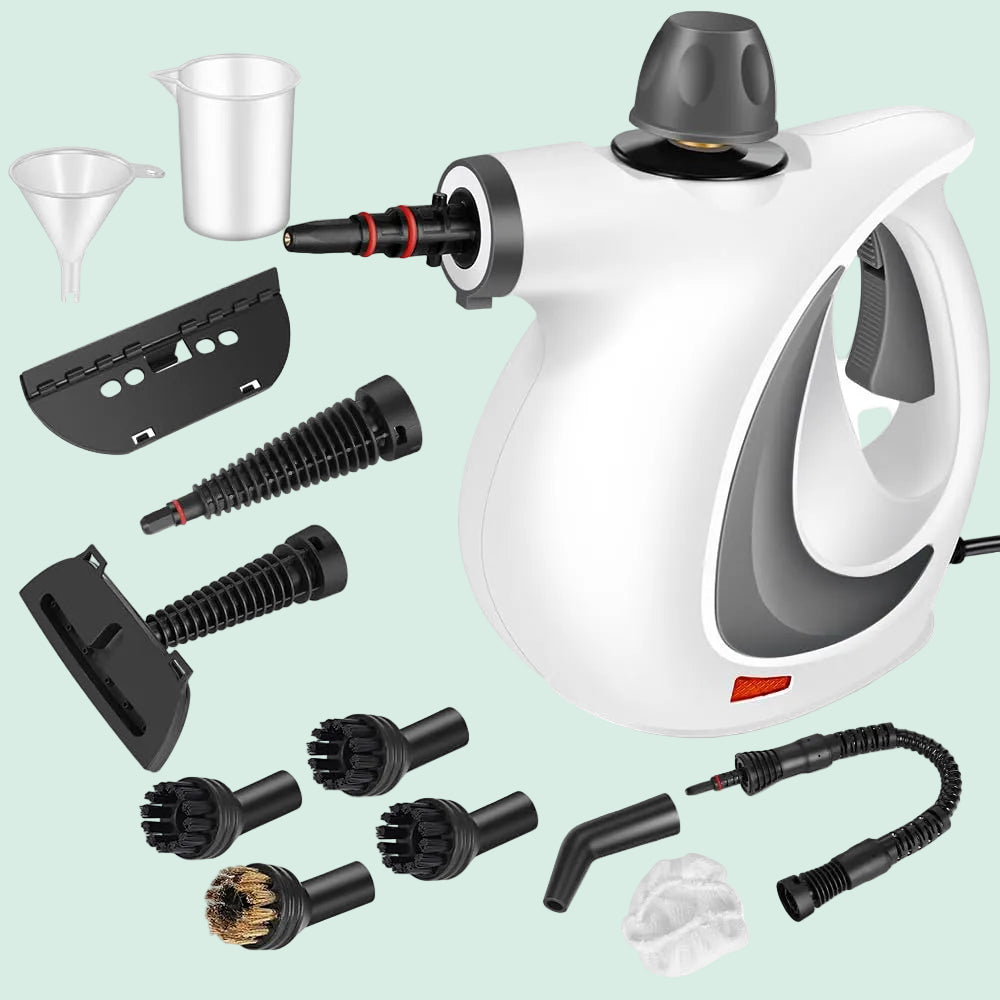 Handheld Pressurized Steam Cleaner with 12 pcs Accessories