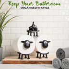 Funny Sheep Toilet Paper Holder Stand 3pcs