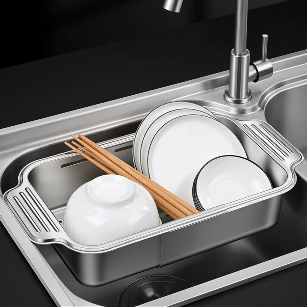 Stainless Steel Expandable Sink Colander Basket