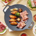 BBQ Grill Pan Non-Stick Round Griddle