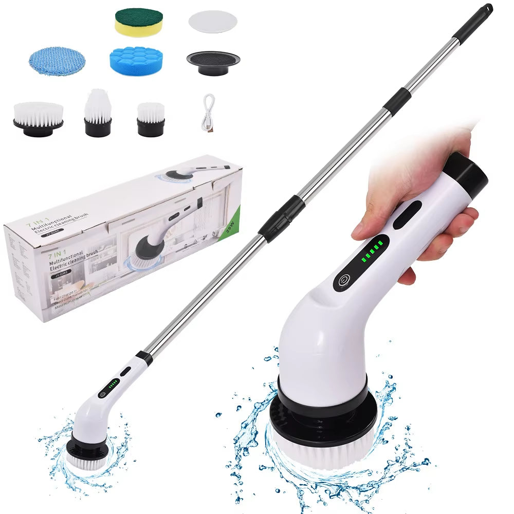 Cordless Electric Spin Scrubber for Kitchen & Bathroom
