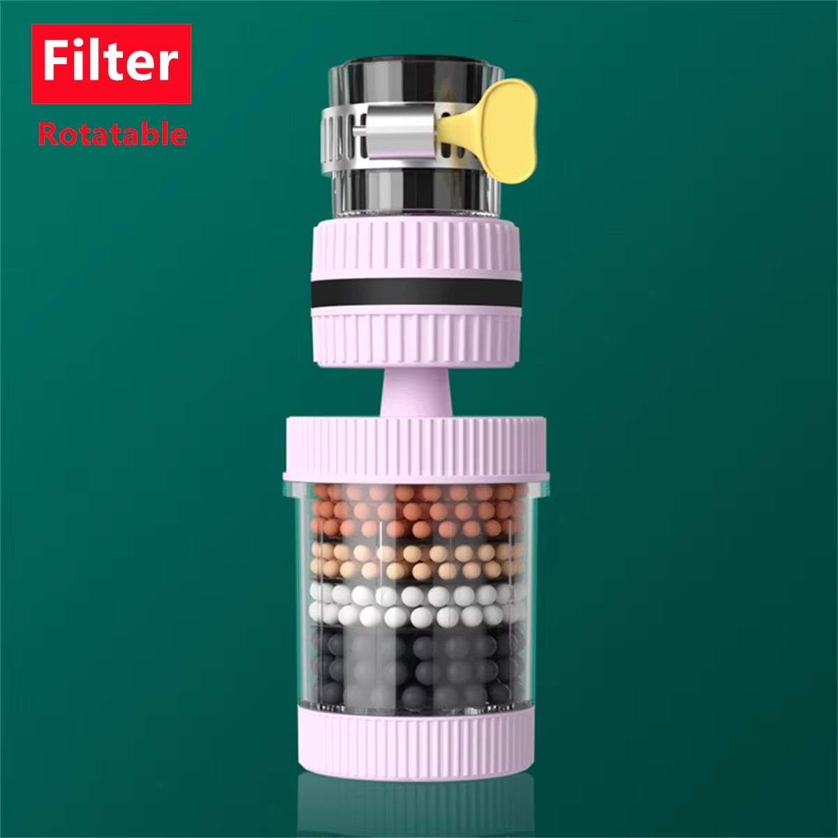Universal 6-Layer Rotating Faucet Filter Water Purifier