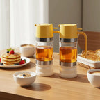 Durable 300 ML Glass Honey Dispenser with Handle