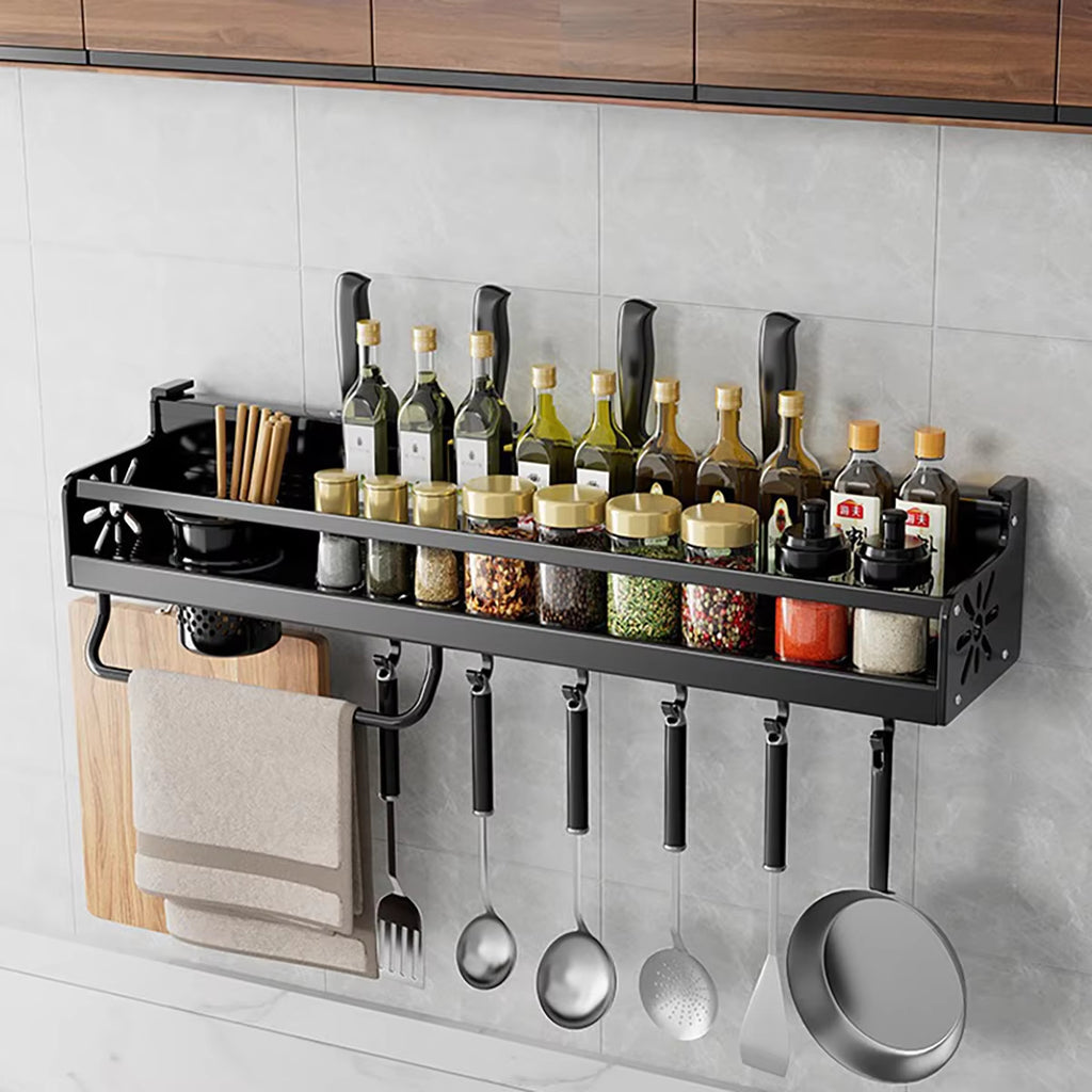 Metal Kitchen Shelf No-Drill Drain Rack