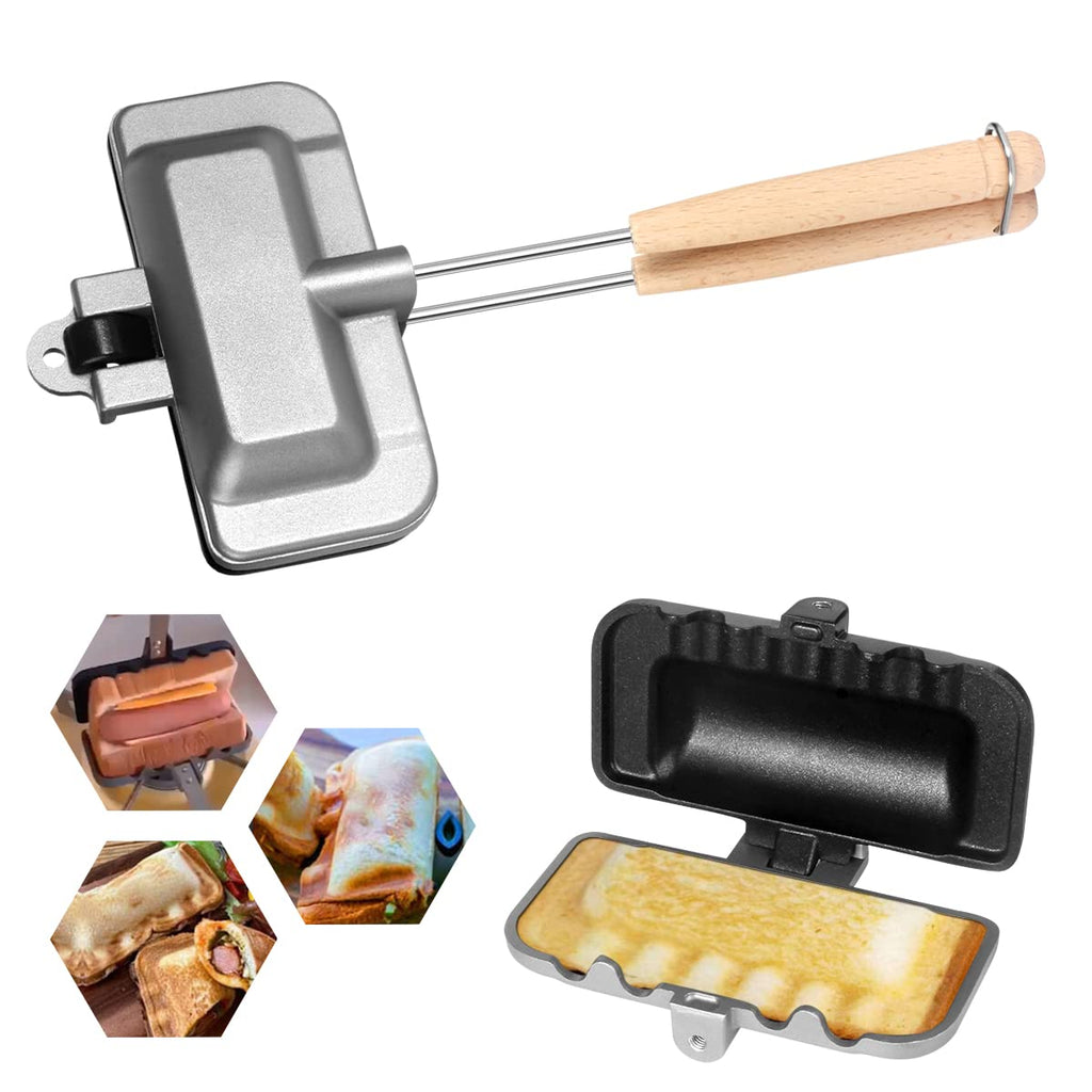 Double-Sided Sandwich Maker Flip Grill Pan