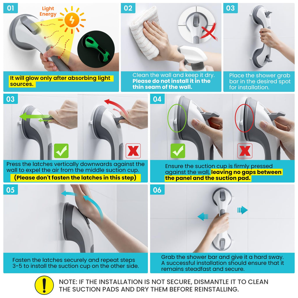 Swiss Support Handle for Bathtubs and Showers for Elderly
