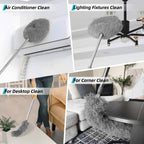 Extendable Feather Duster for Home Cleaning