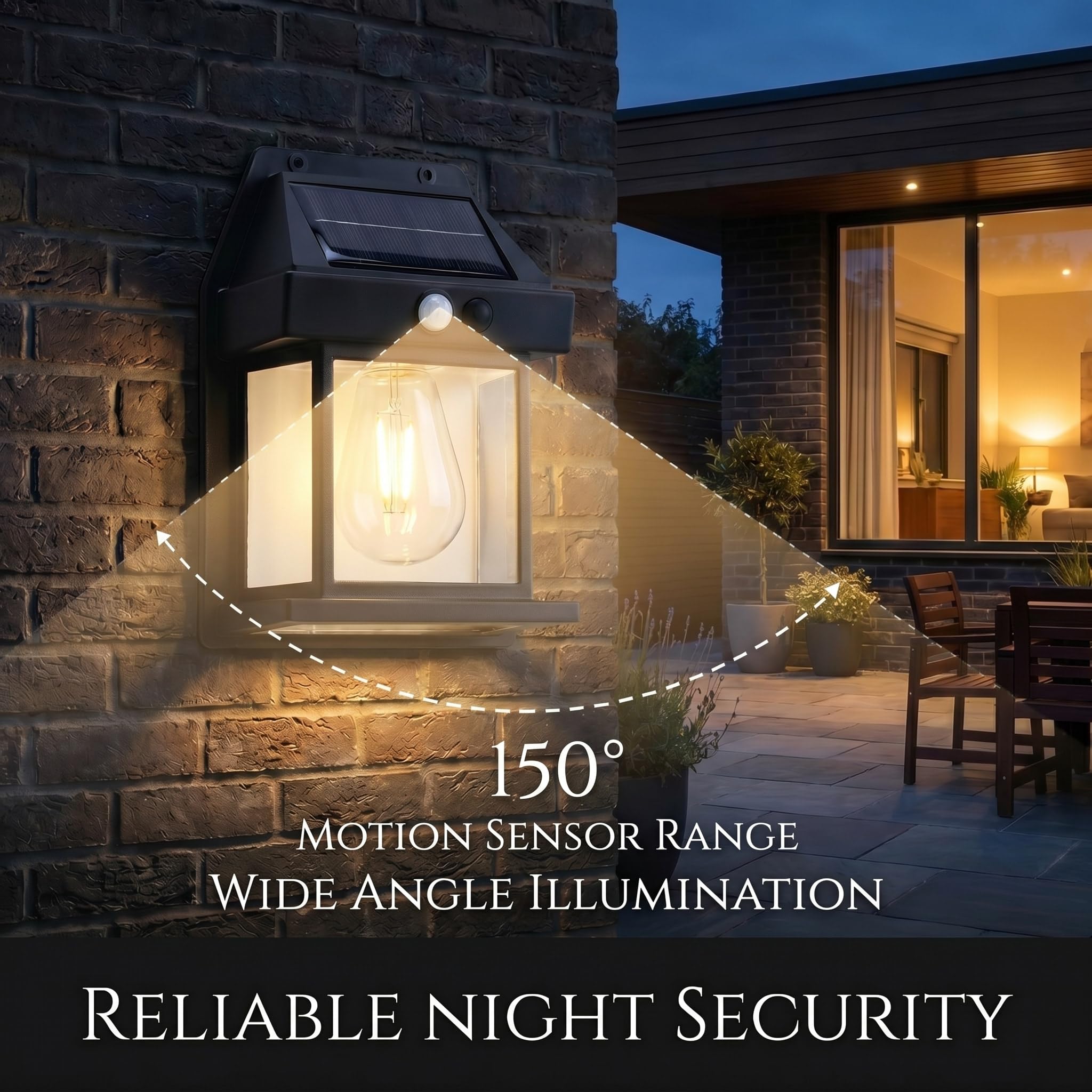New Outdoor Solar Wall Lamp