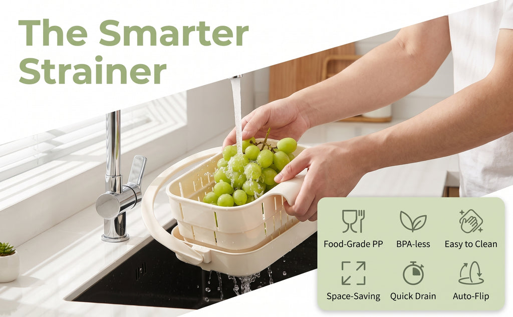 Upgrade Foldable Hanging Sink Drain Basket
