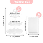 6PCS Dessert Table Display & Cupcake Stand Set