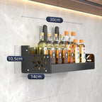 Metal Kitchen Shelf No-Drill Drain Rack