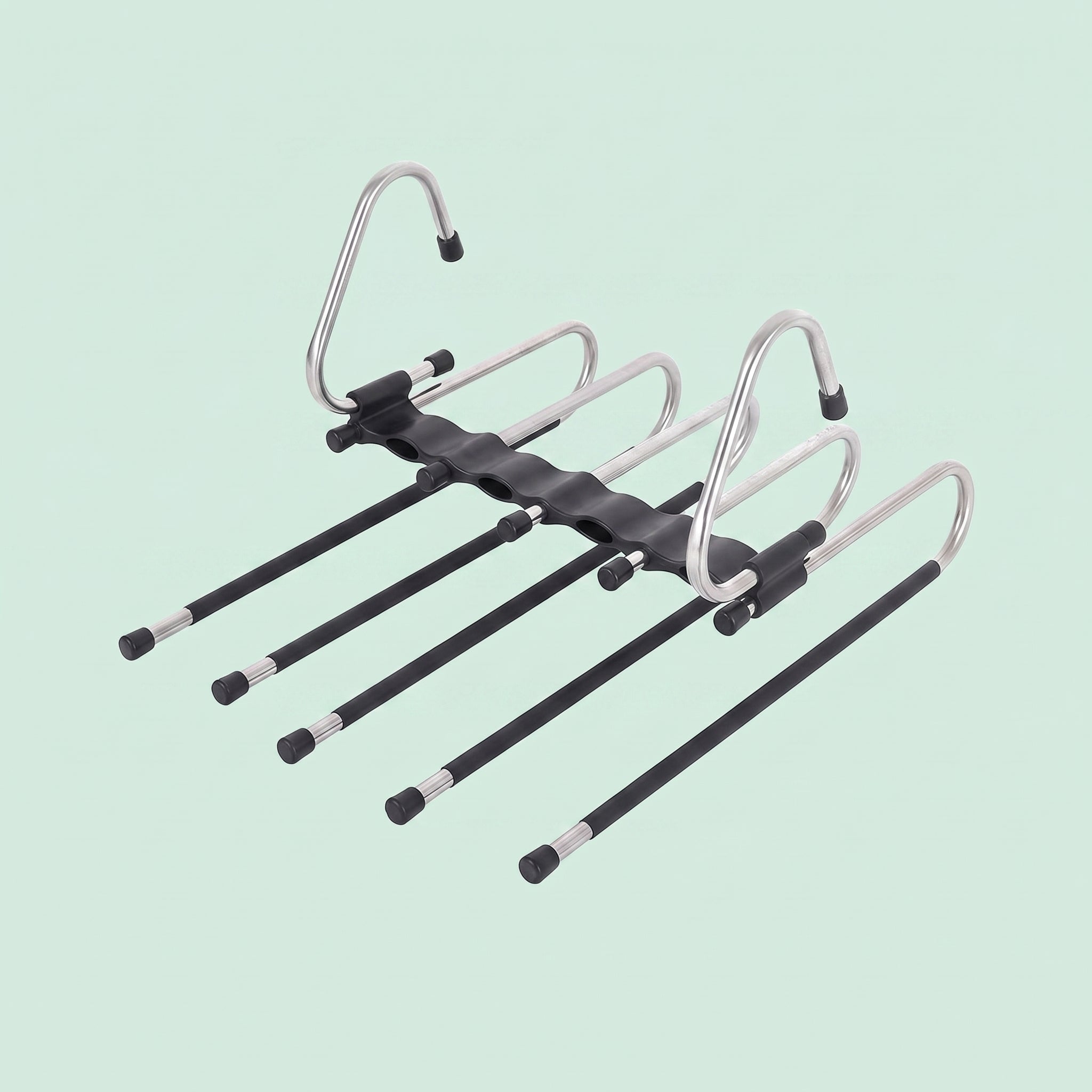 Space Saving 6 Tier Pant Hangers, Magic Pants Hangers Space Saving