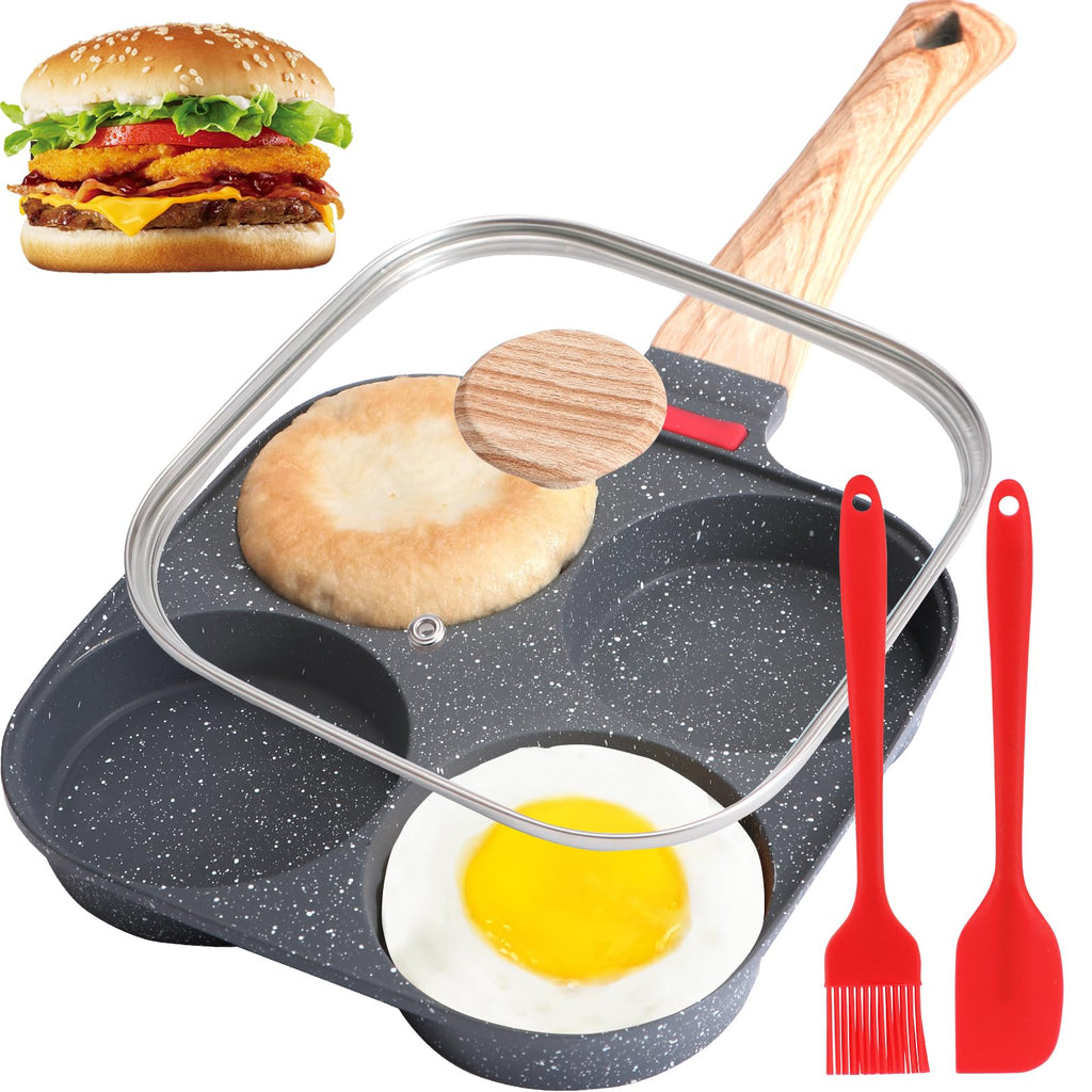 4-Cup Nonstick Egg Frying Pan