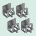 Adhesive Sink Caddy Sponge Holder & Drain Rack (4PCS)