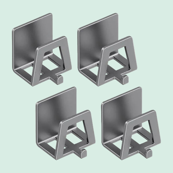 Adhesive Sink Caddy Sponge Holder & Drain Rack (4PCS)