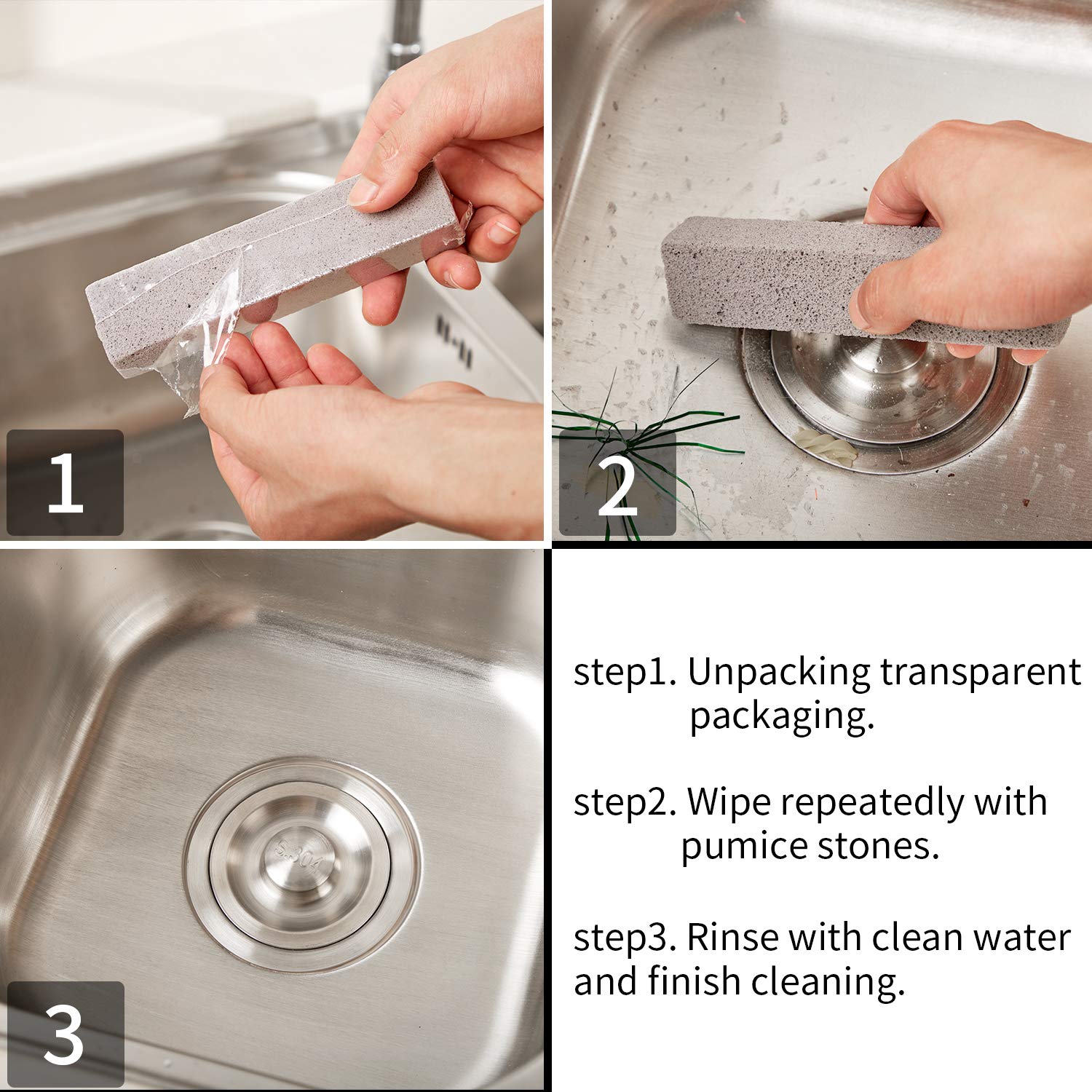 20PCS Pumice Cleaning Stones Scouring Pads