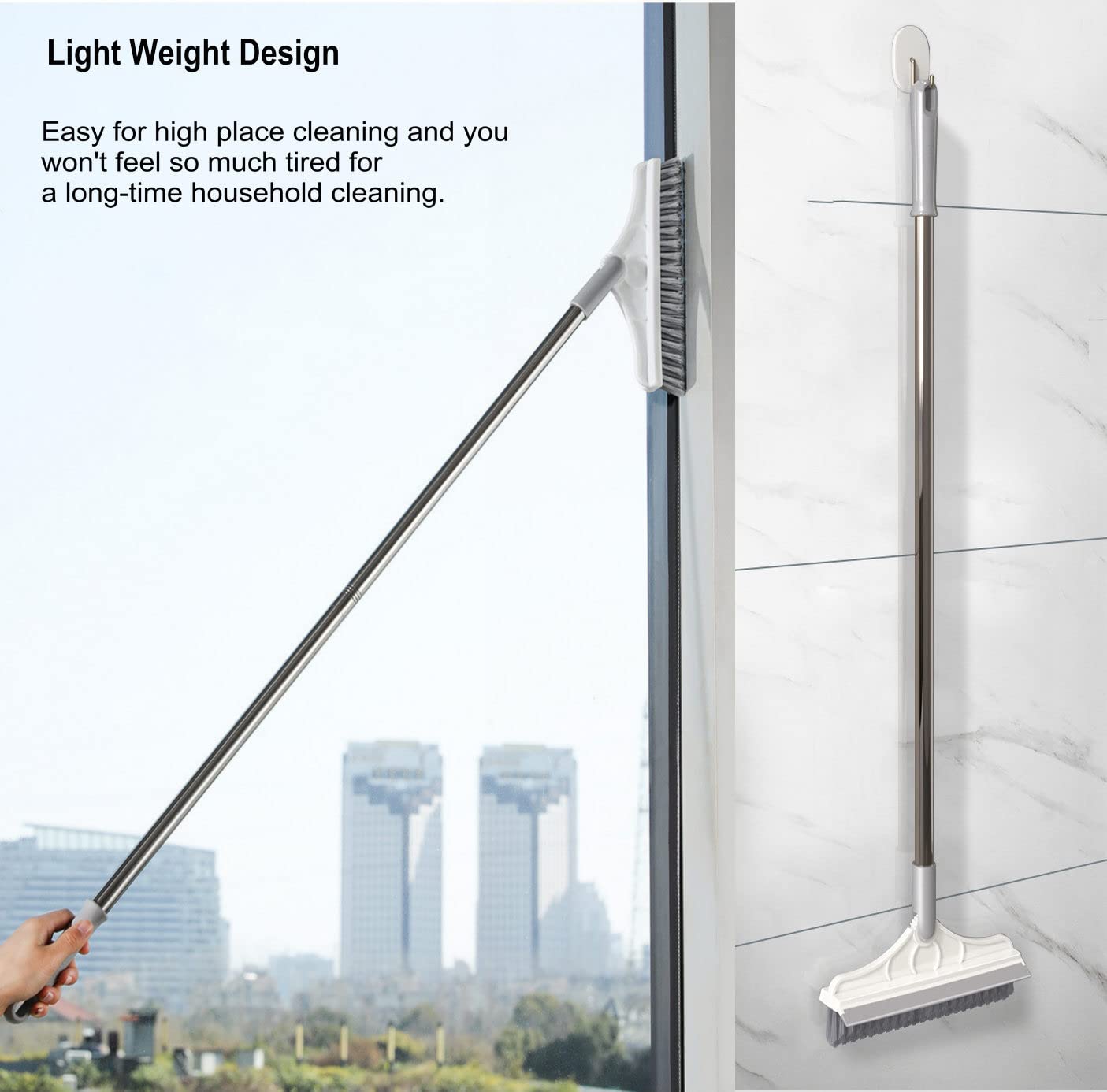 Rotating Floor Scrub Brush Long Handle