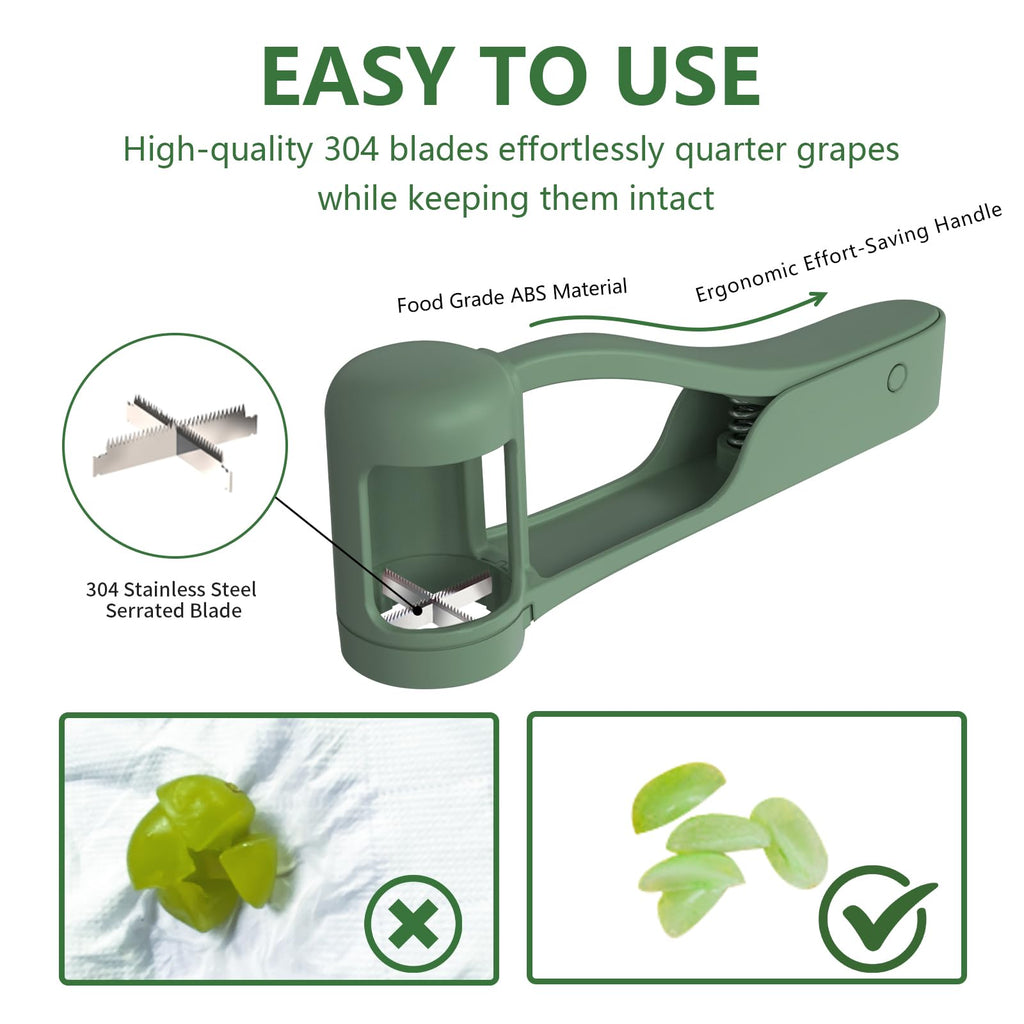 Stainless Steel Grape Cutter for Toddlers