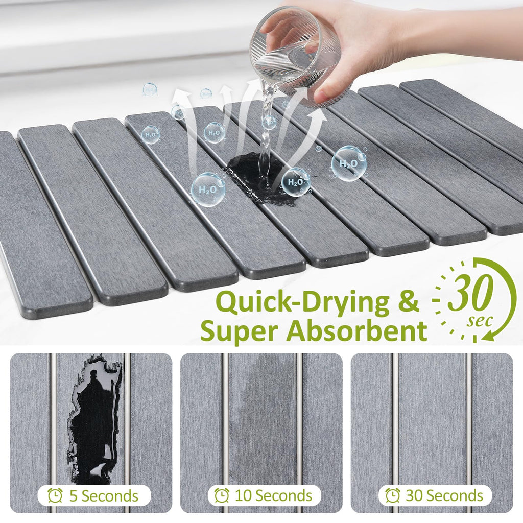 Large Stone Dish Drying Mat for Kitchen Counter