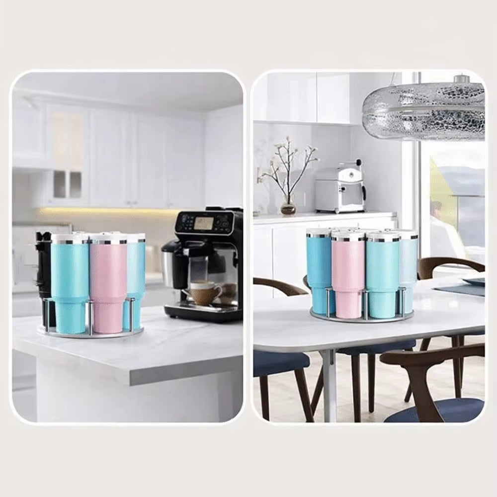 Acrylic Coffee Syrup Rack & Tumbler Organizer