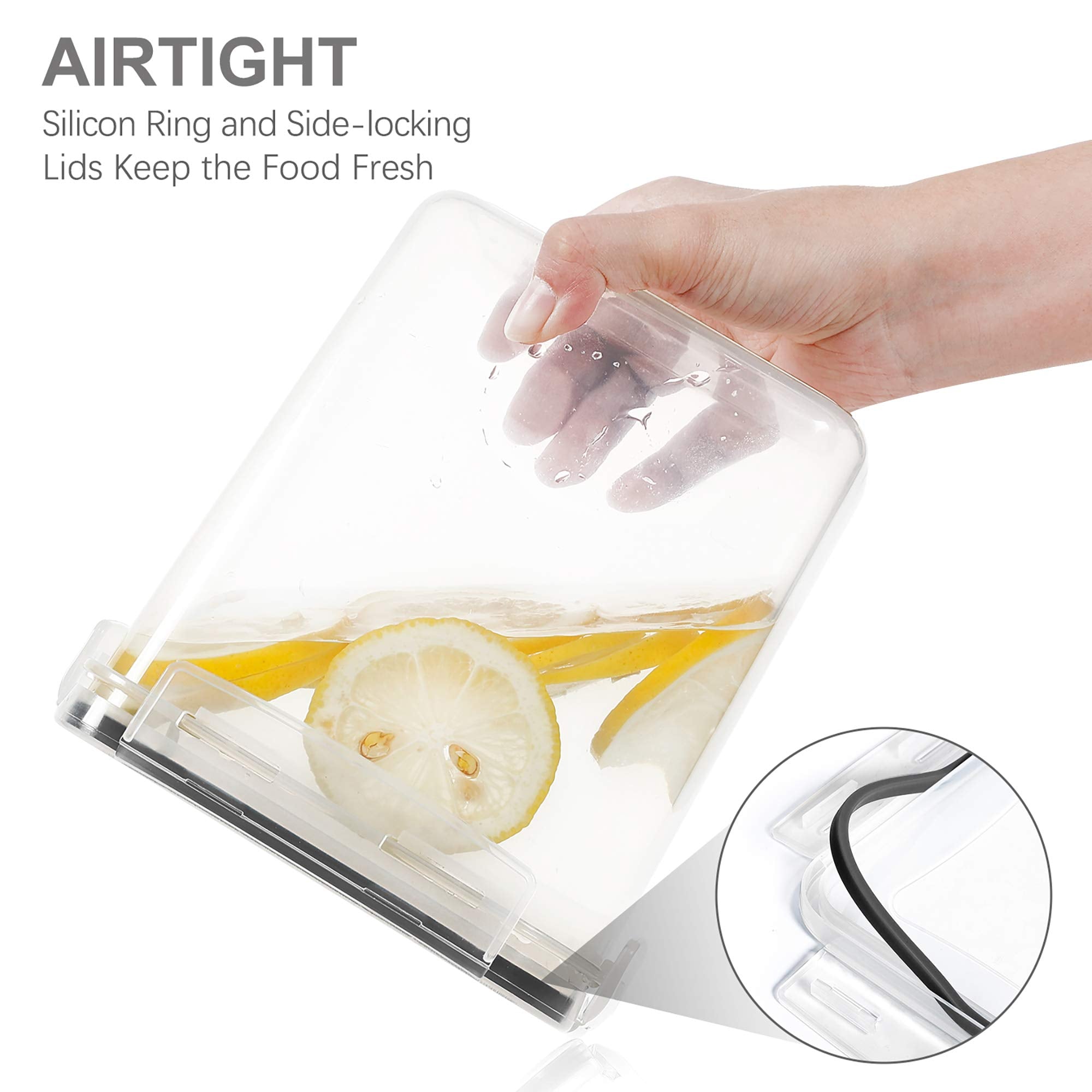 Food Containers Set BPA Free Plastic Airtight Storage Box (7pcs)