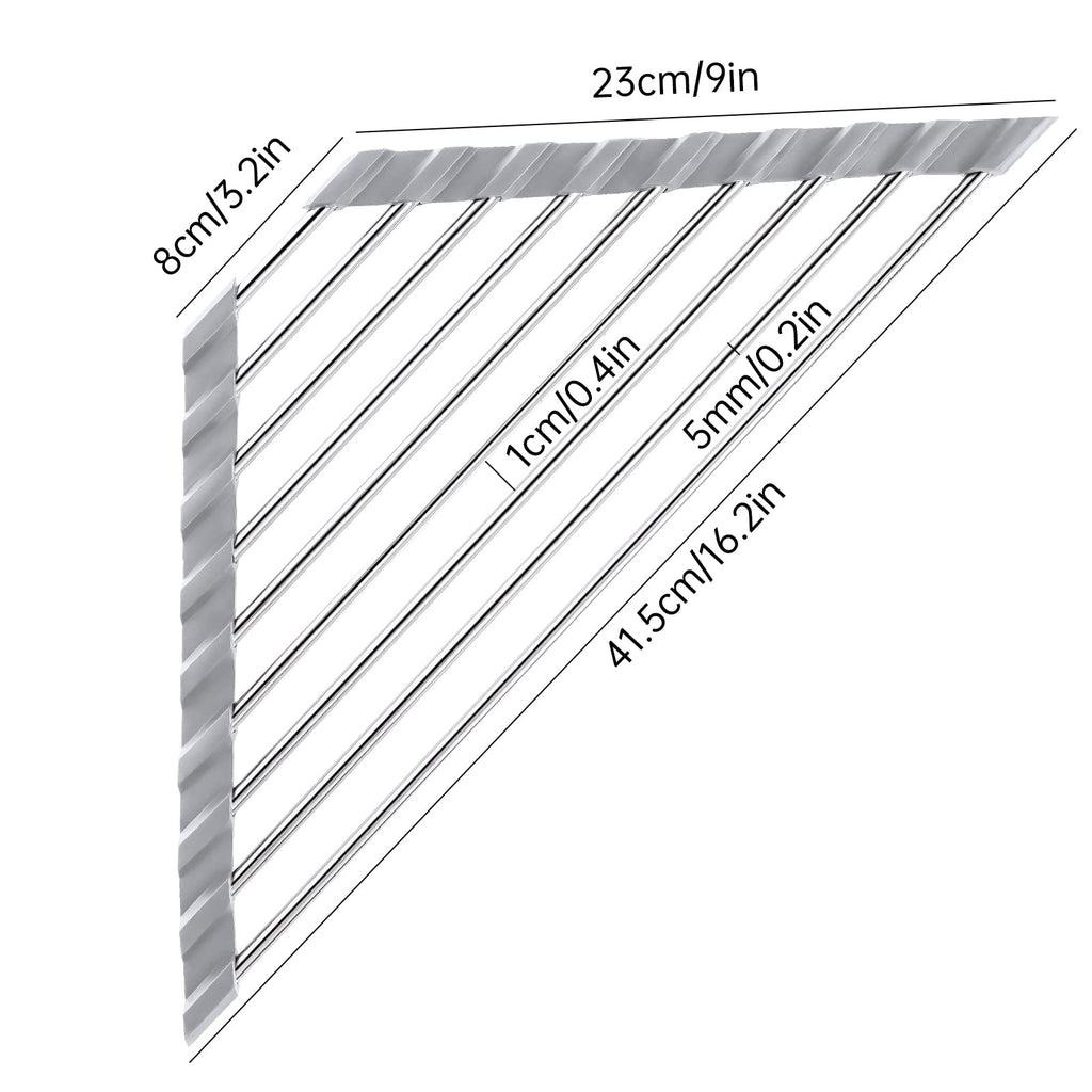 Triangle Roll-Up Dish Drying Rack
