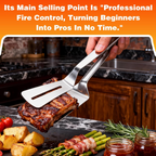 Stainless Steel BBQ Tongs Multifunctional Cooking Tool