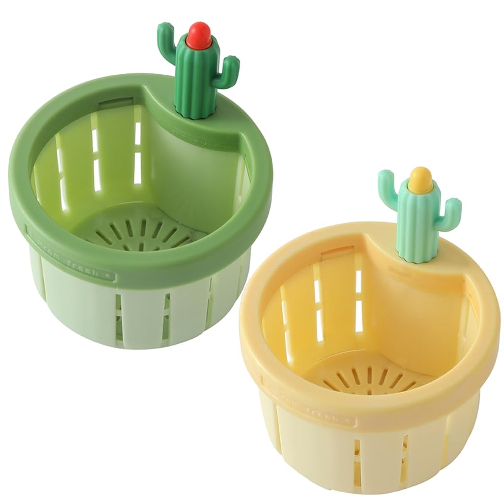 2PCS Cactus Kitchen Sink Drain Strainer Basket