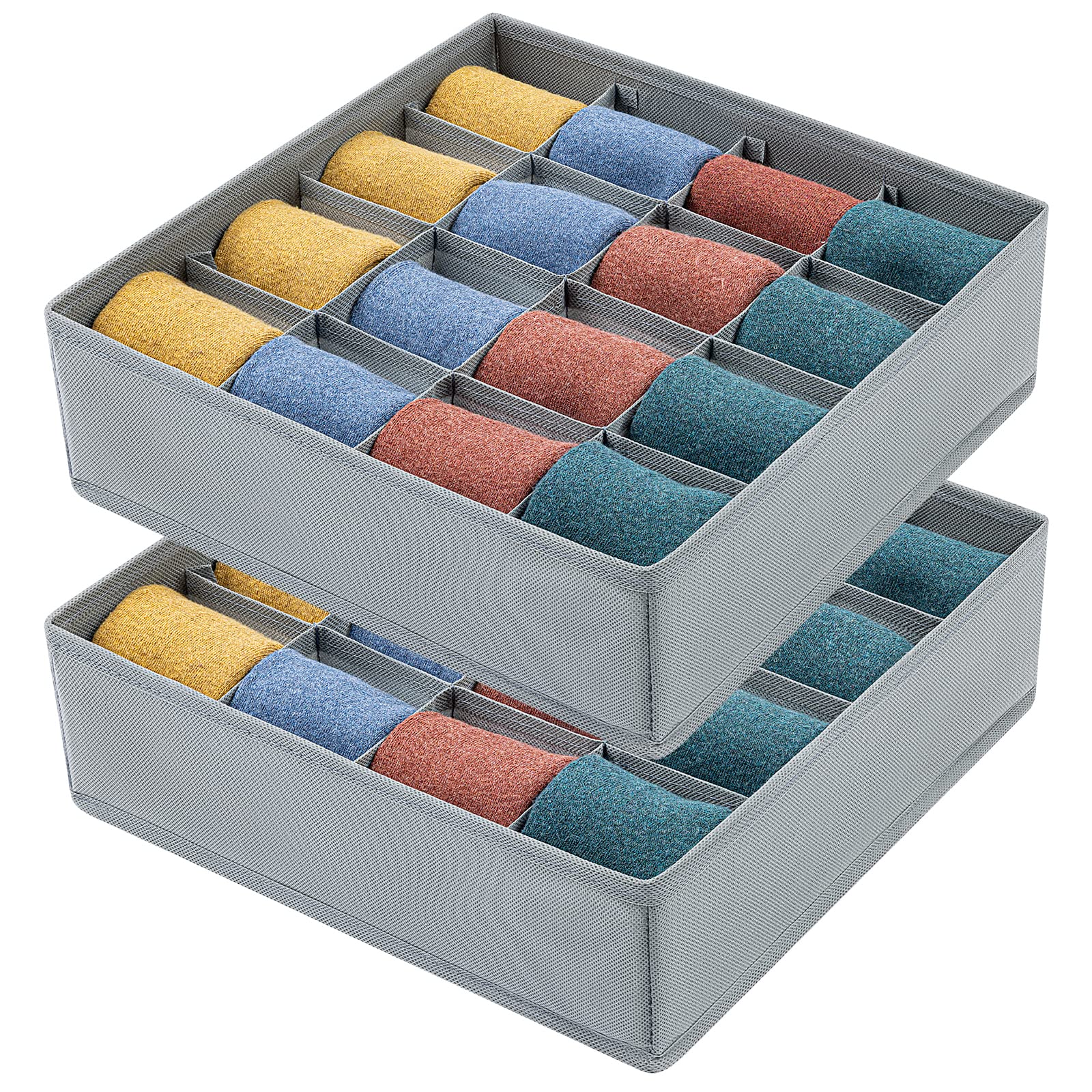 Sock Drawer Organizer Divider Underwear Organizer (2PCS)