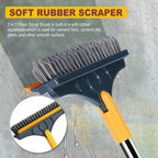 Rotating Floor Scrub Brush Long Handle
