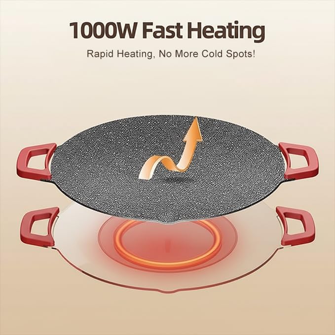 Electric Smokeless Indoor Grill Nonstick Griddle