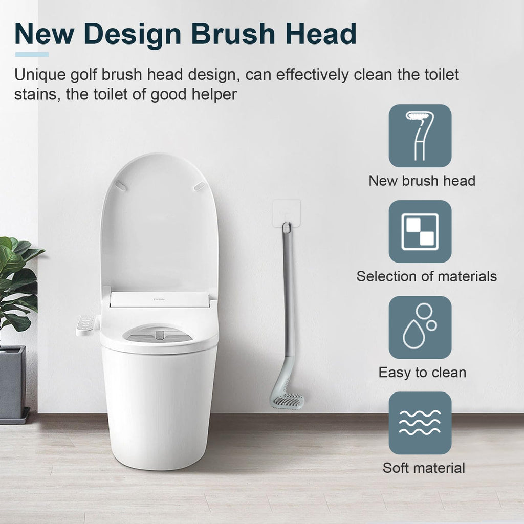 Toilet Cleaning Silicone Brush